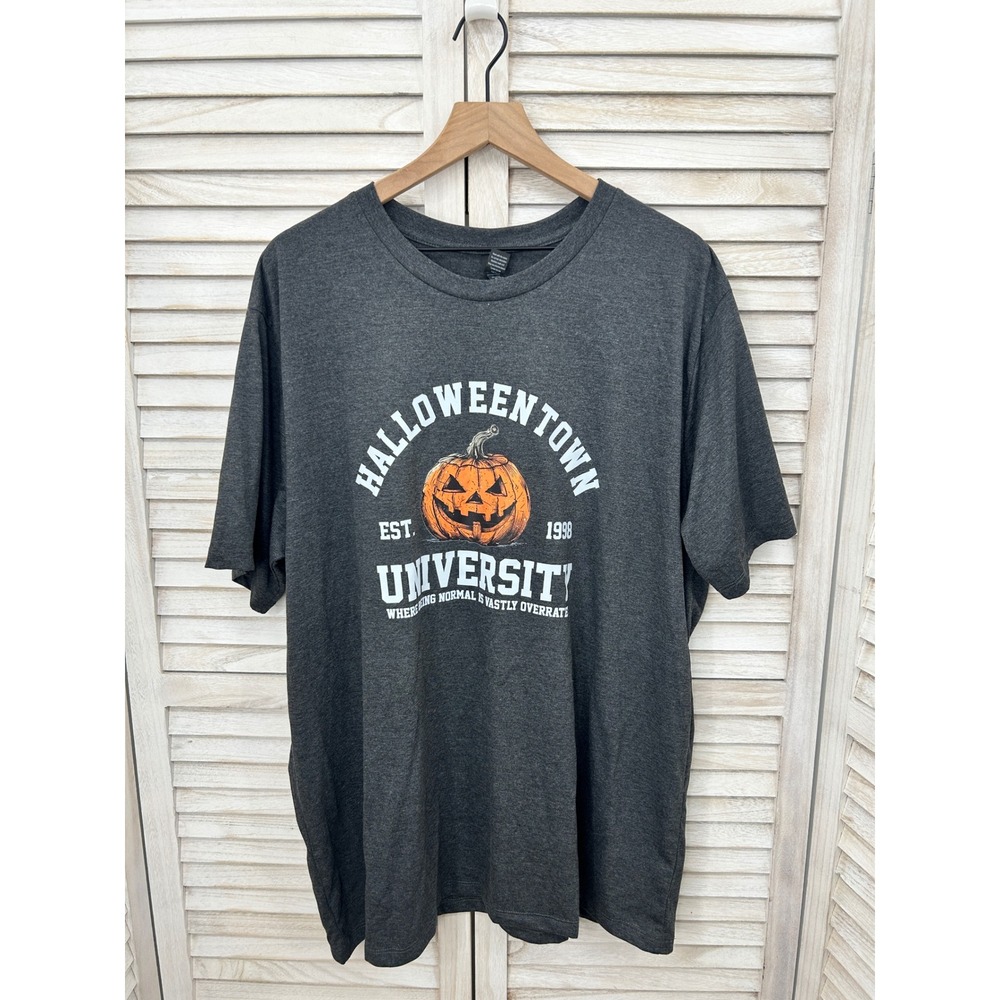 Halloweentown University 3XL Charcoal Gray Womens Graphic Tee